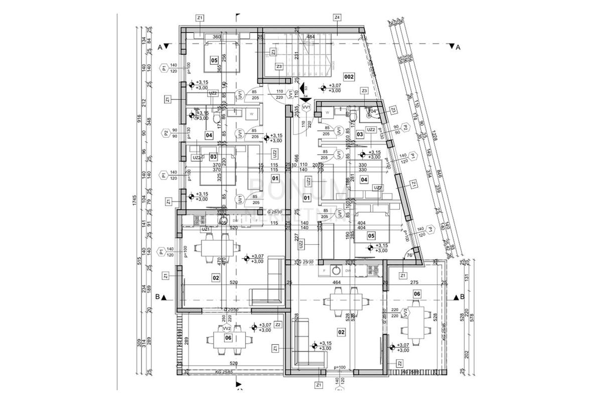  Apartma, dve spalnici, Vodice