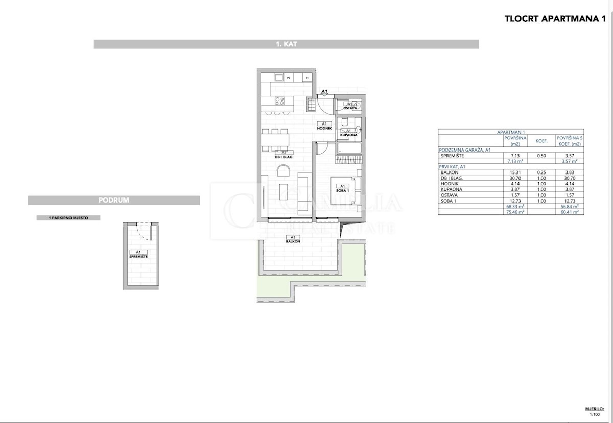 Stanovanje Opatija - Centar, Opatija, 68,33m2