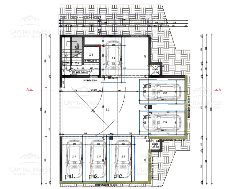 Trisobno stanovanje s pokrito teraso, Veli vrh, Pula, Istra