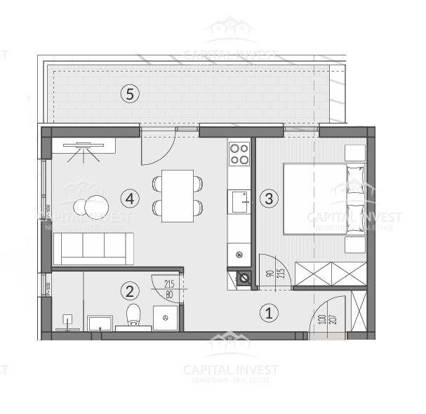 Stanovanje z vrtom, novogradnja, Šikići, Pula, Istra