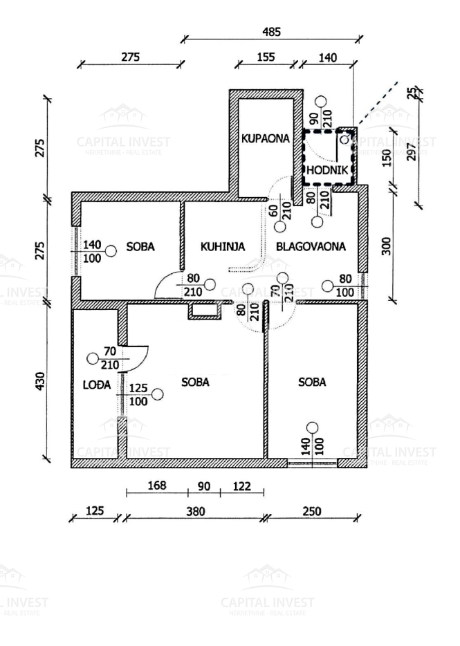Stanovanje, trisobno, balkon, Pula, Veruda, Istra