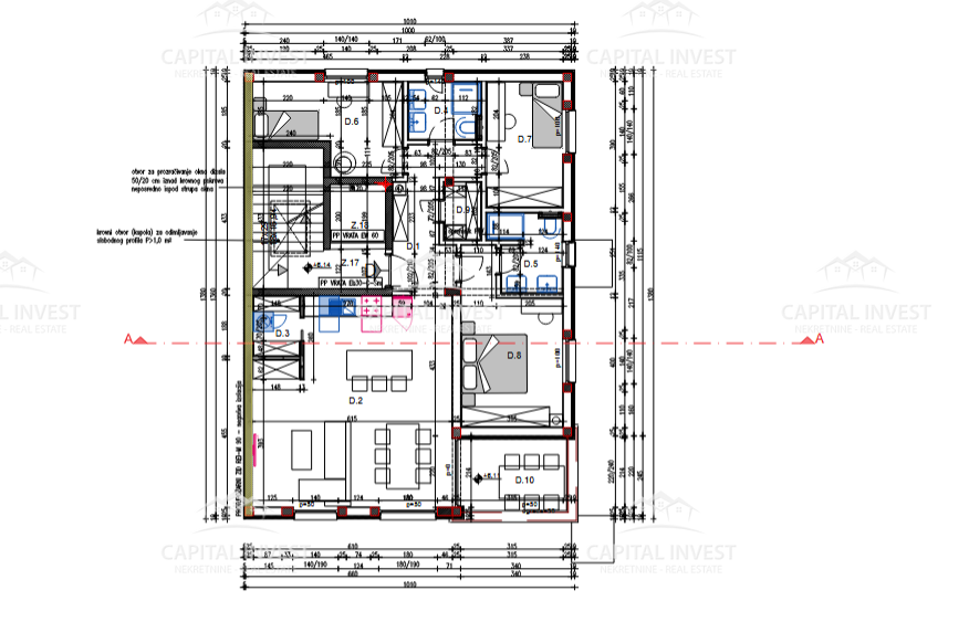 Štirisobno stanovanje v drugem nadstropju, Veli Vrh, Pula, Istra