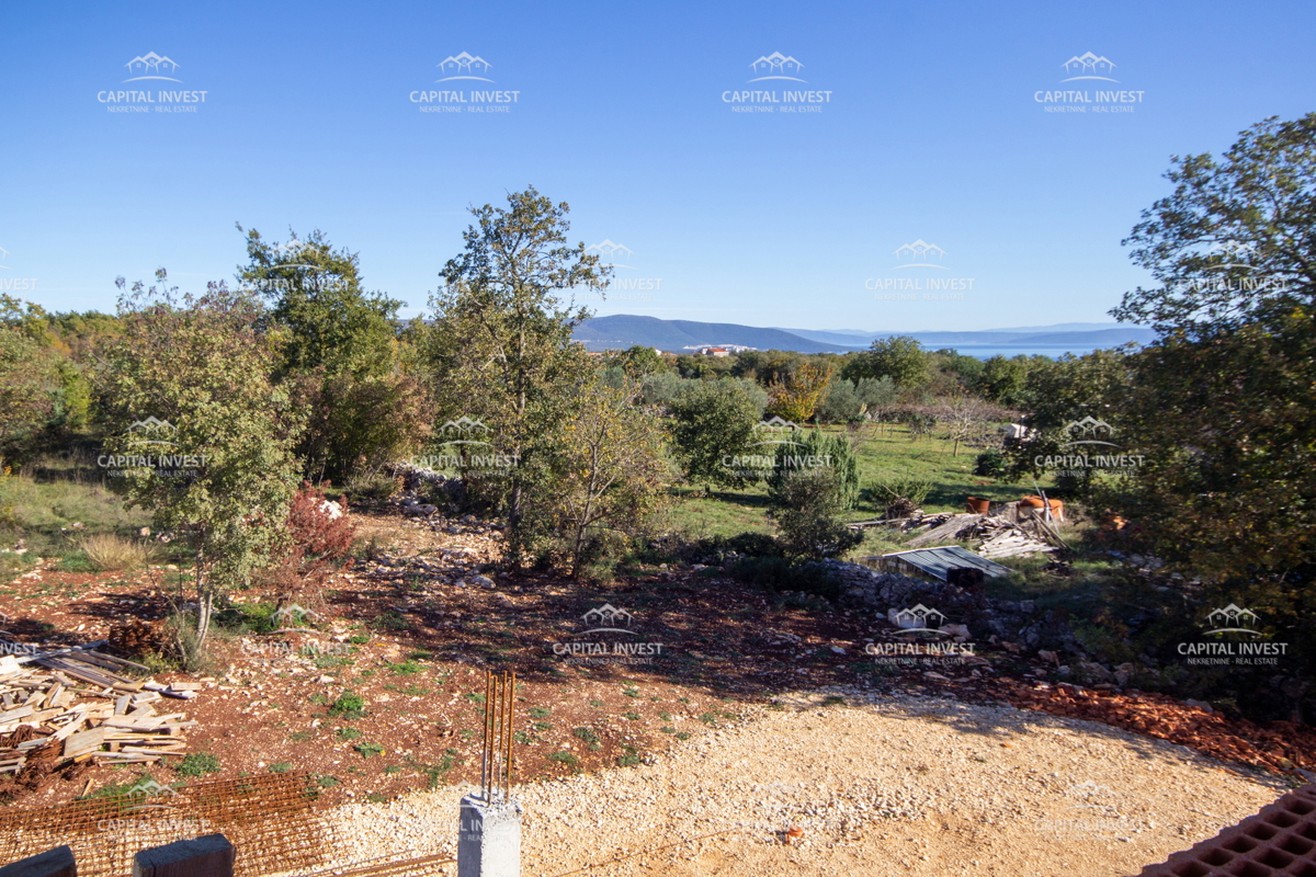 Hiša v gradnji, pogled na morje, Marčana, Istra