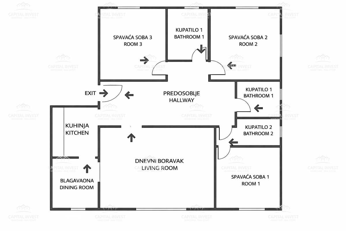 Stanovanje, trisobno, balkon, Pula, Istra