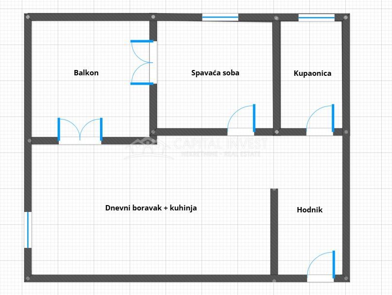 Apartma s teraso, Kaštanjer, Pula