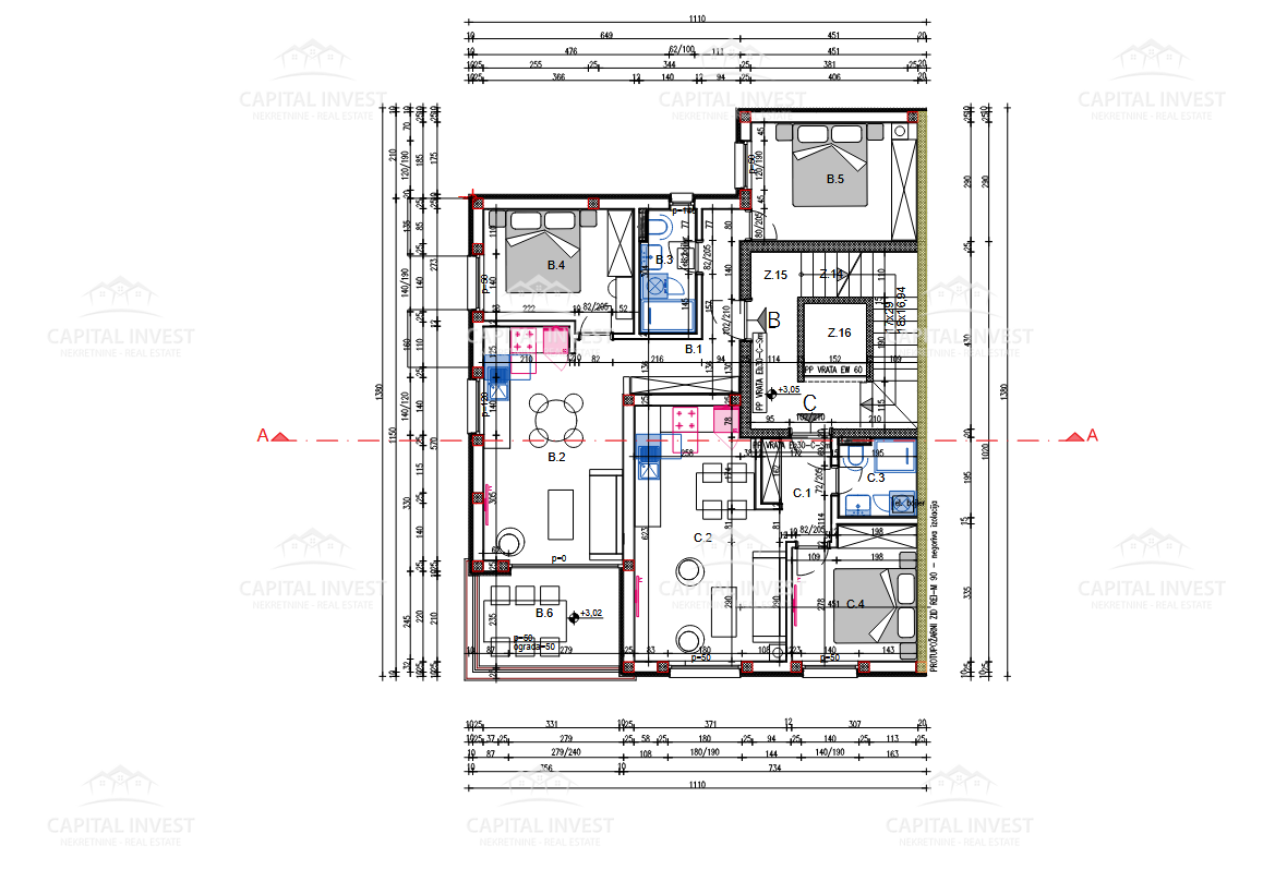 Dvosobno stanovanje v prvem nadstropju, Veli Vrh, Pula, Istra