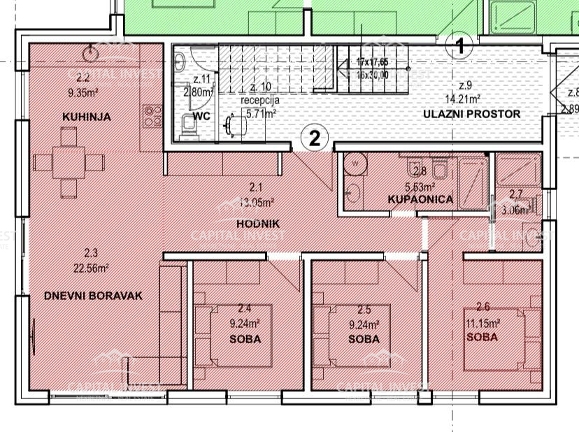 Prostorno stanovanje z razgledom na morje, Banjole, Istra