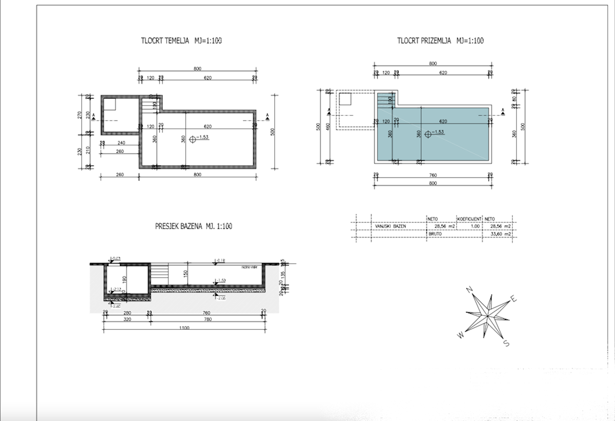 Poreč – okolica, gradbena parcela z dovoljenjem in projektom za moderno hišo z bazenom