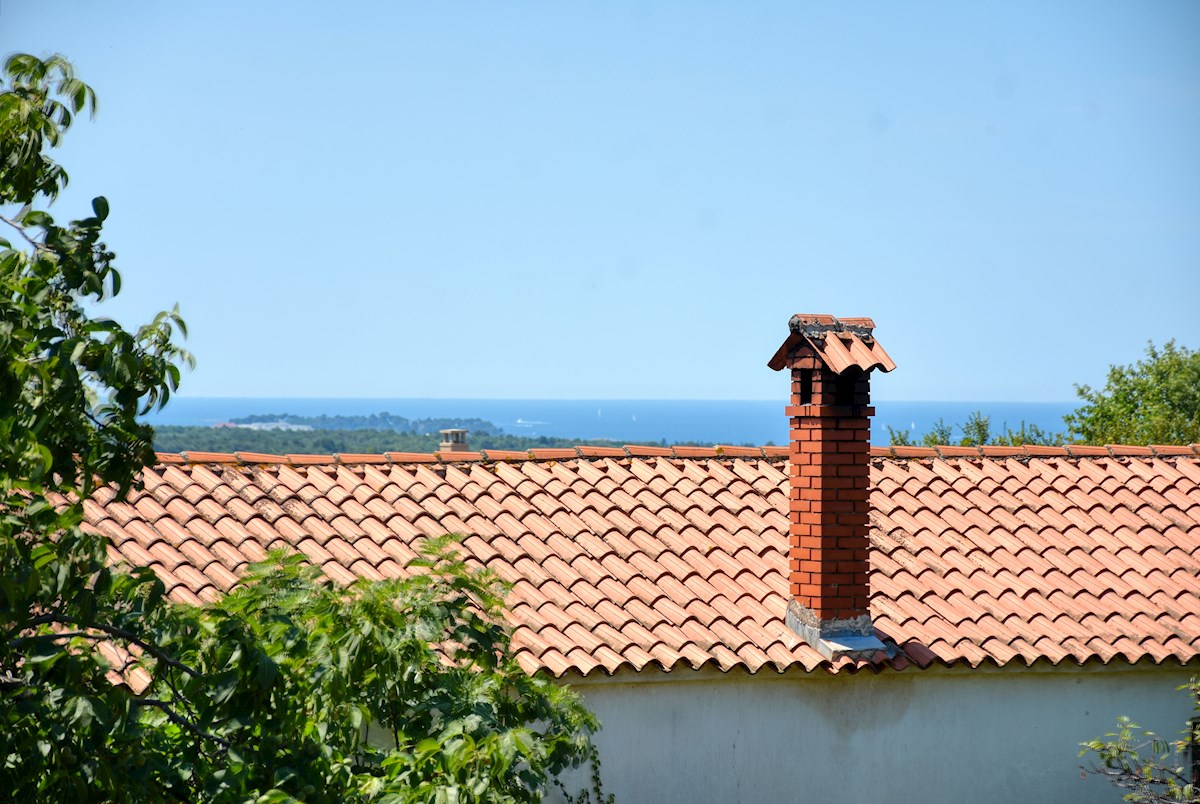 Poreč - Novo dupleks stanovanje z bazenom in pogledom na morje