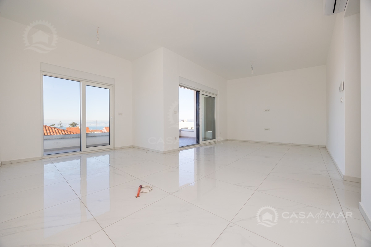 Apartma v Malinski s pogledom na morje in dodatnim apartmajem v pritličju – novogradnja!