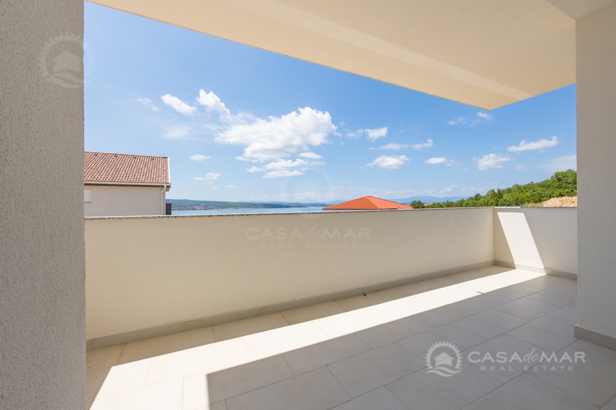 Novogradnja v Crikvenici – sodoben apartma s pogledom na morje, 400 m od plaže