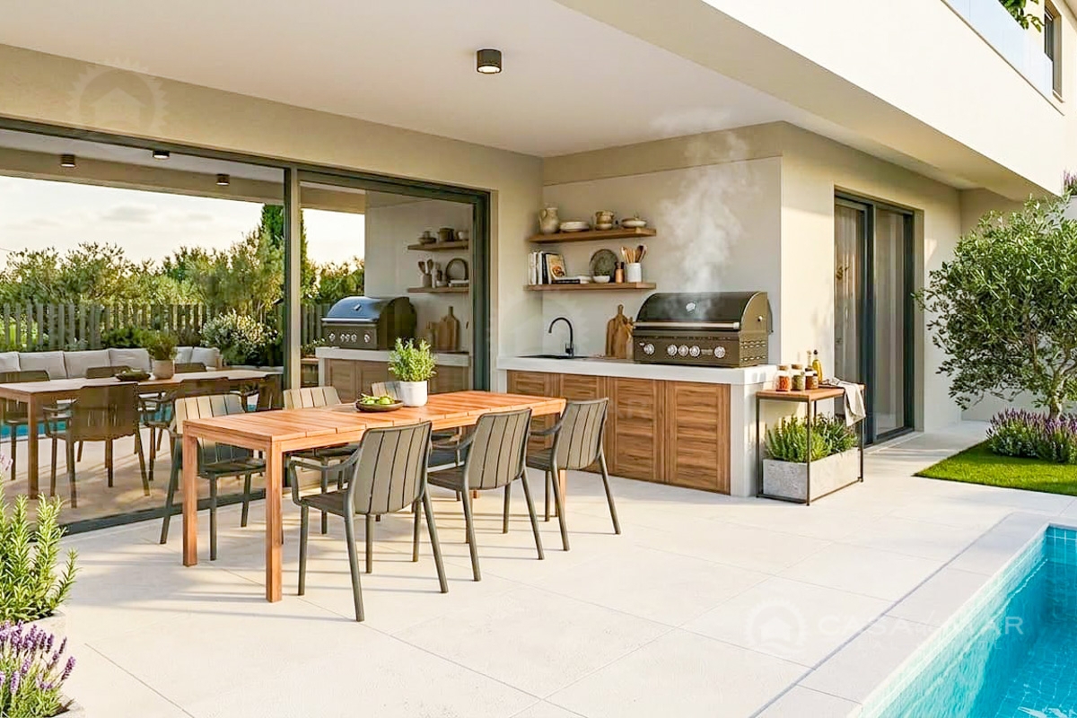 Dvojček z bazenom v mirni okolici Malinske – novogradnja!