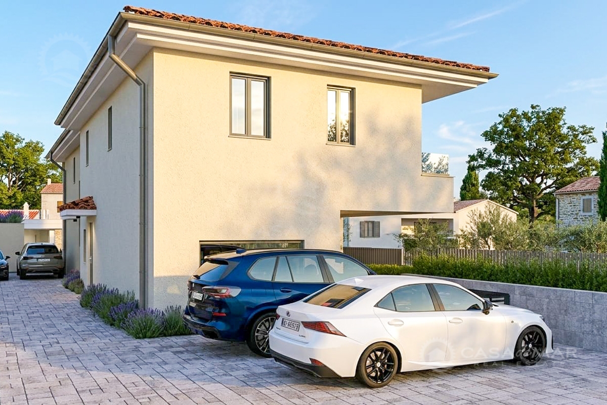 Dvojček z bazenom v mirni okolici Malinske – novogradnja!