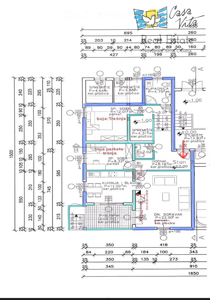 Apartma v pritličju s pogledom na morje - Novigrad