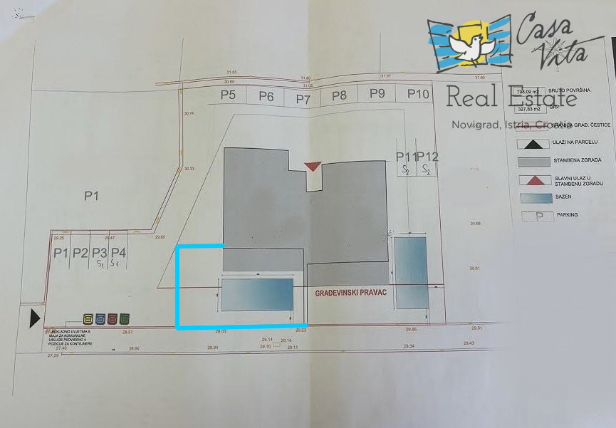 ISTRA, NOVIGRAD - Stanovanje v pritličju novogradnje s bazenom!