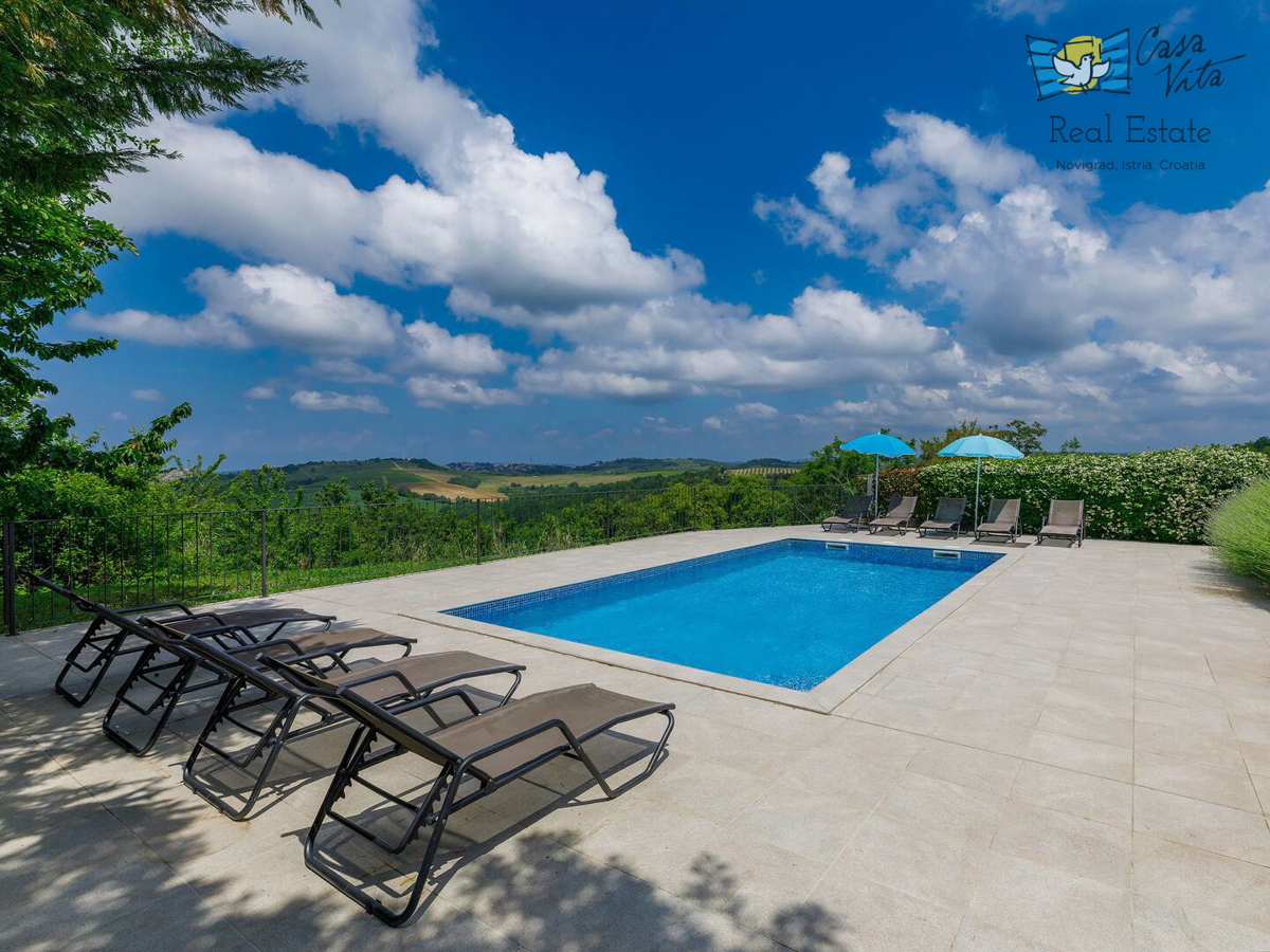 ISTRA, BUJE, Razkošna mediteranska hiša z velikim vrtom