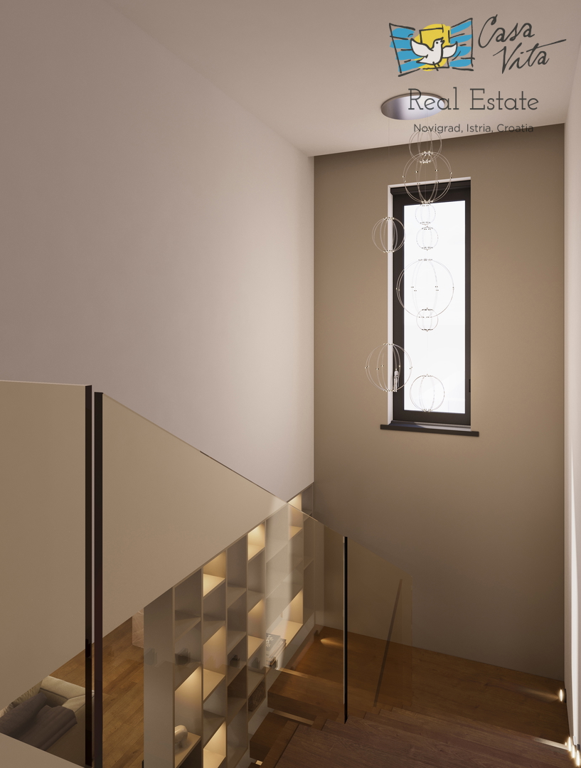 ISTRA, TINJAN - Gradbeno zemljišče s projektom za vilo z garažo!