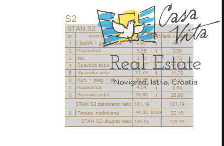 Istra, Ližnjan, apartma z bazenom, 127m2, 3s, pogled na morje, NOVO!!