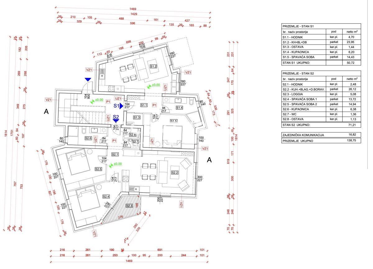 Prodaja, stanovanje, 3-prostorsko, Istarska županija, Umag