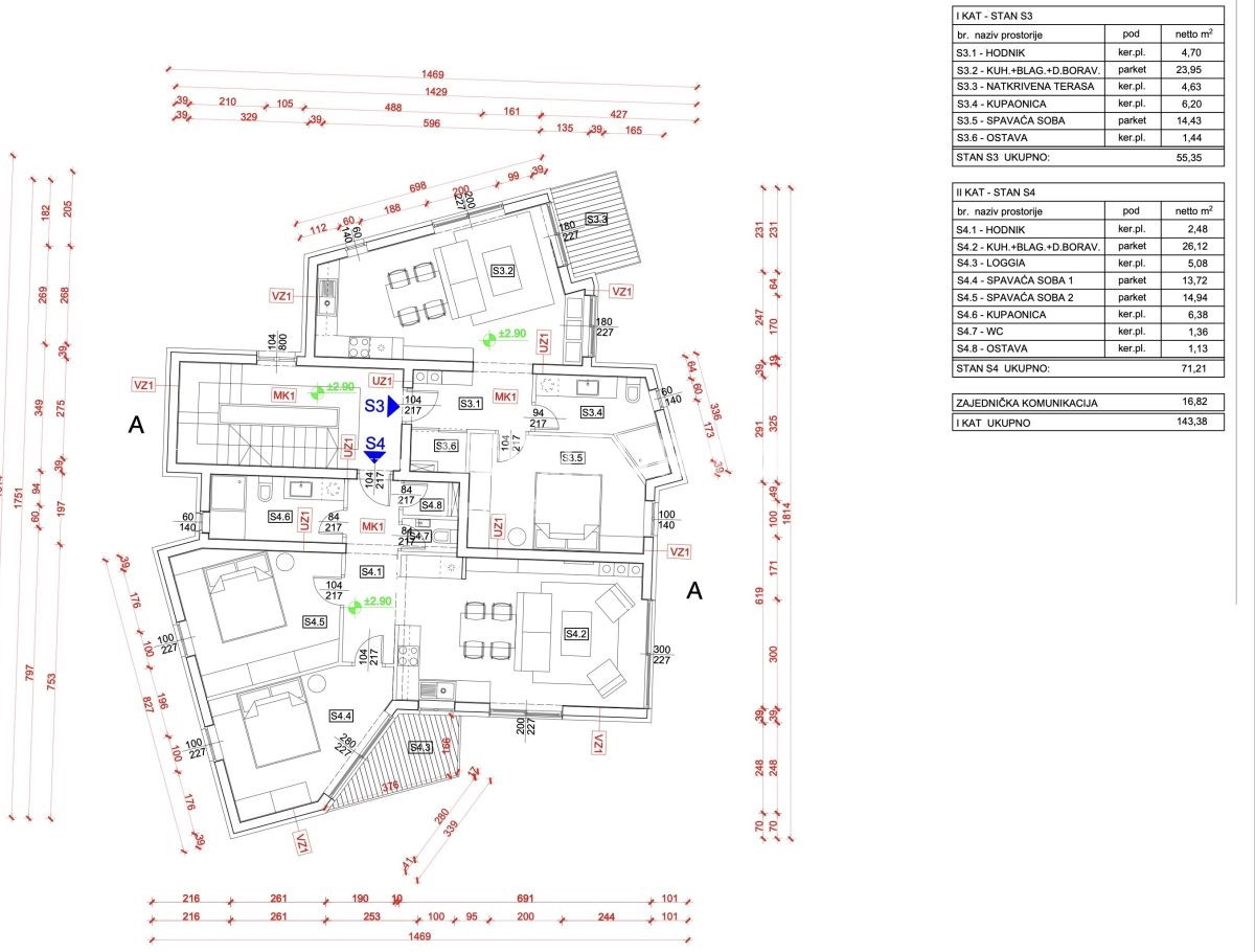 Prodaja, stanovanje, 3-prostorsko, Istarska županija, Umag
