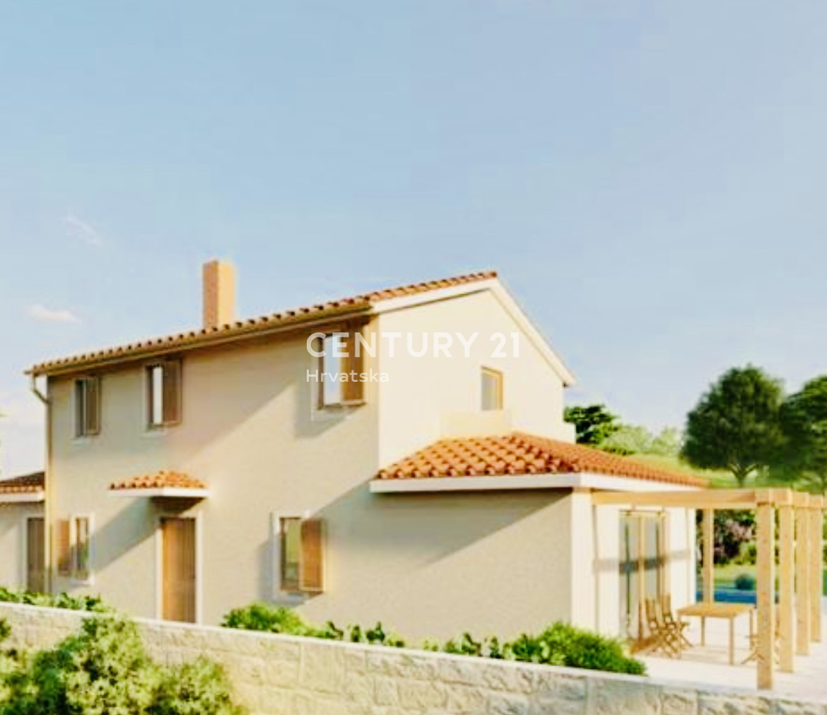 TINJAN, OKOLICA, SAMOSTOJNA NOVA HIŠA V GRADNJI