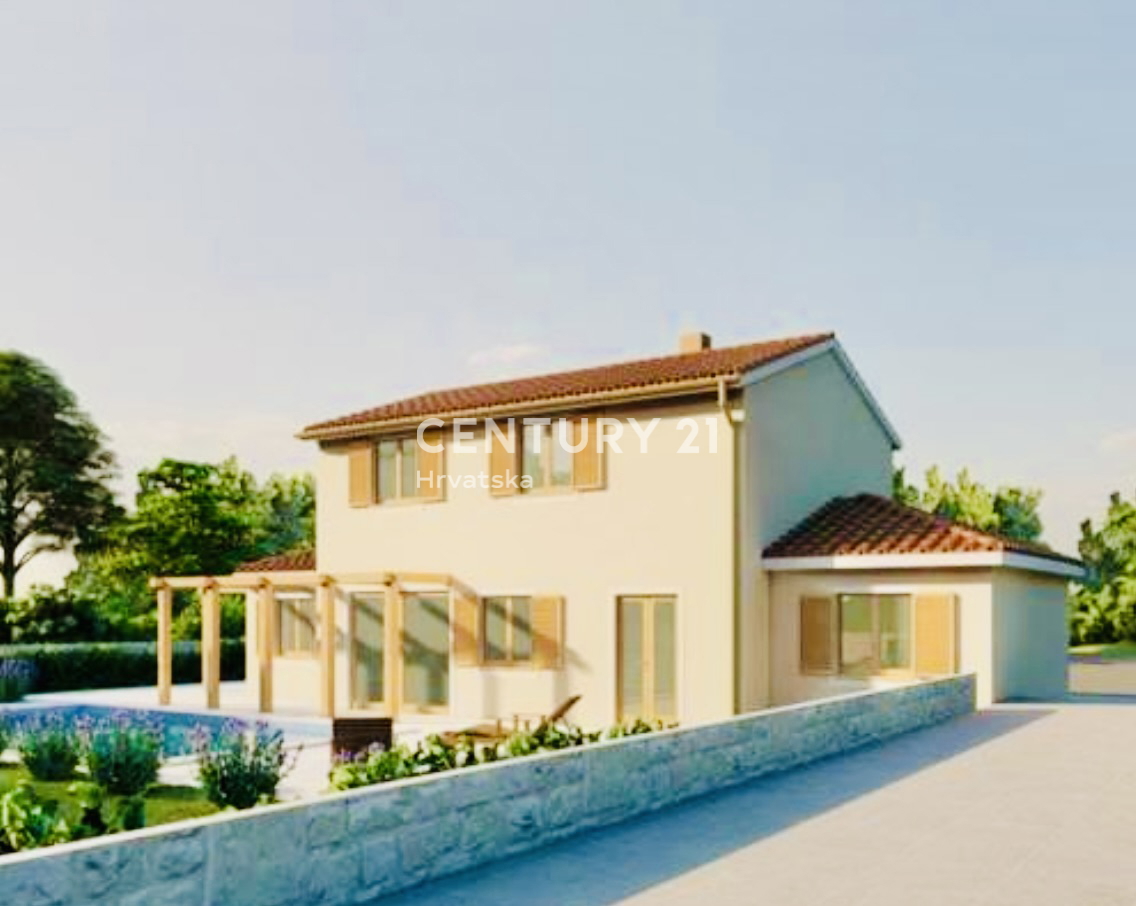 TINJAN, OKOLICA, SAMOSTOJNA NOVA HIŠA V GRADNJI