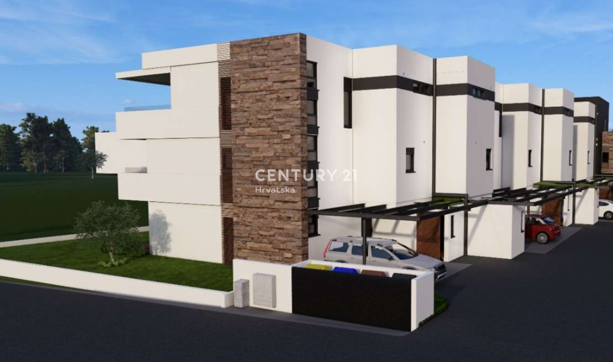 Umag, dvojna hiša le 150 metrov od plaže s panoramskim in odprtim pogledom na morje