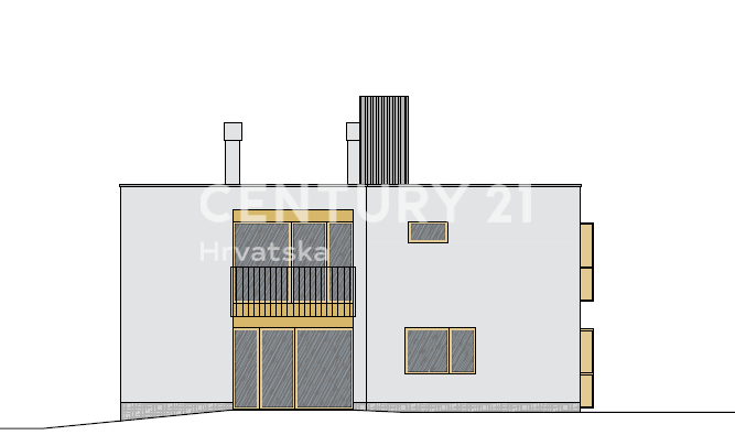 POREČ, PRODAJA SE ČETRISOBNO STANOVANJE, NOVOGRADNJA Z VELIKO STREŠNO TERASO