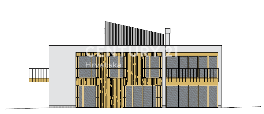 POREČ, PRODAJA SE ČETRISOBNO STANOVANJE, NOVOGRADNJA Z VELIKO STREŠNO TERASO
