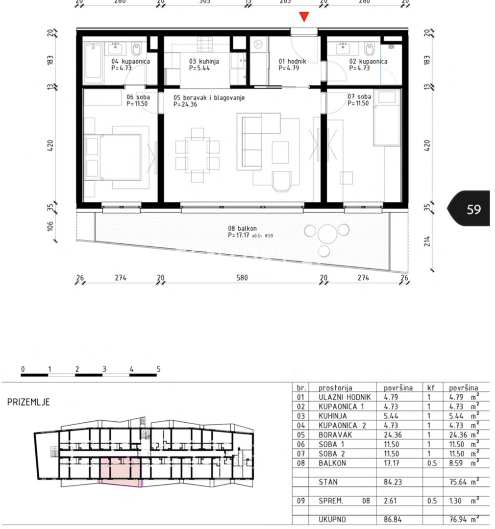 POREČ, STANOVANJE, NOVOGRADNJA SAMO 1,3 KM OD PLAŽE IN CENTRA MESTA