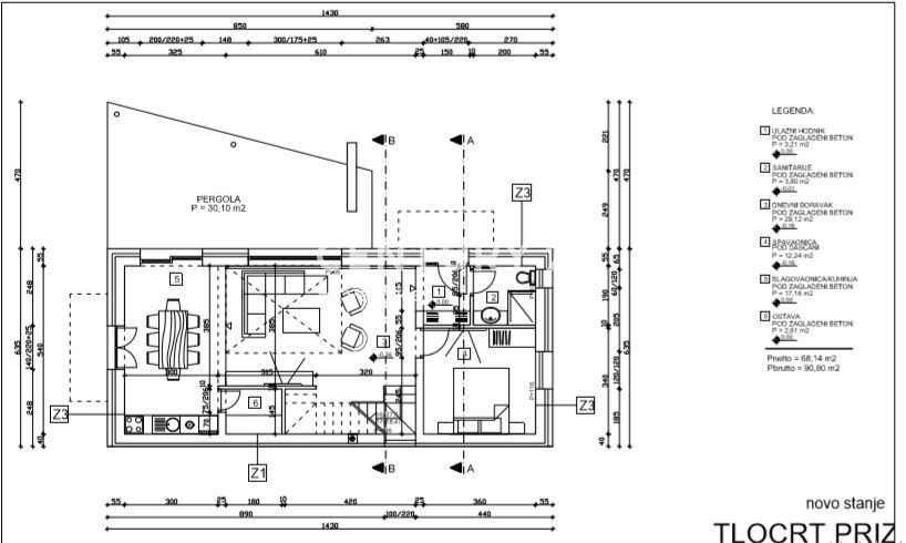 Prodaja, hiša, samostojna, Istarska županija, Kanfanar