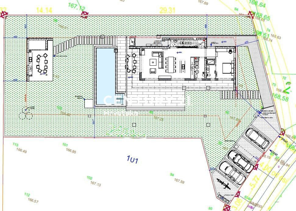 POREČ, 8 KM, MODERNA VILICA V GRADNJI