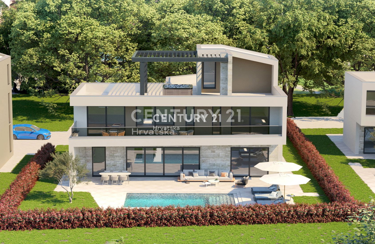 PRODAJA, NOVA VILA S BAZENOM IN ČUDOVITIM POGLEDOM NA MORJE