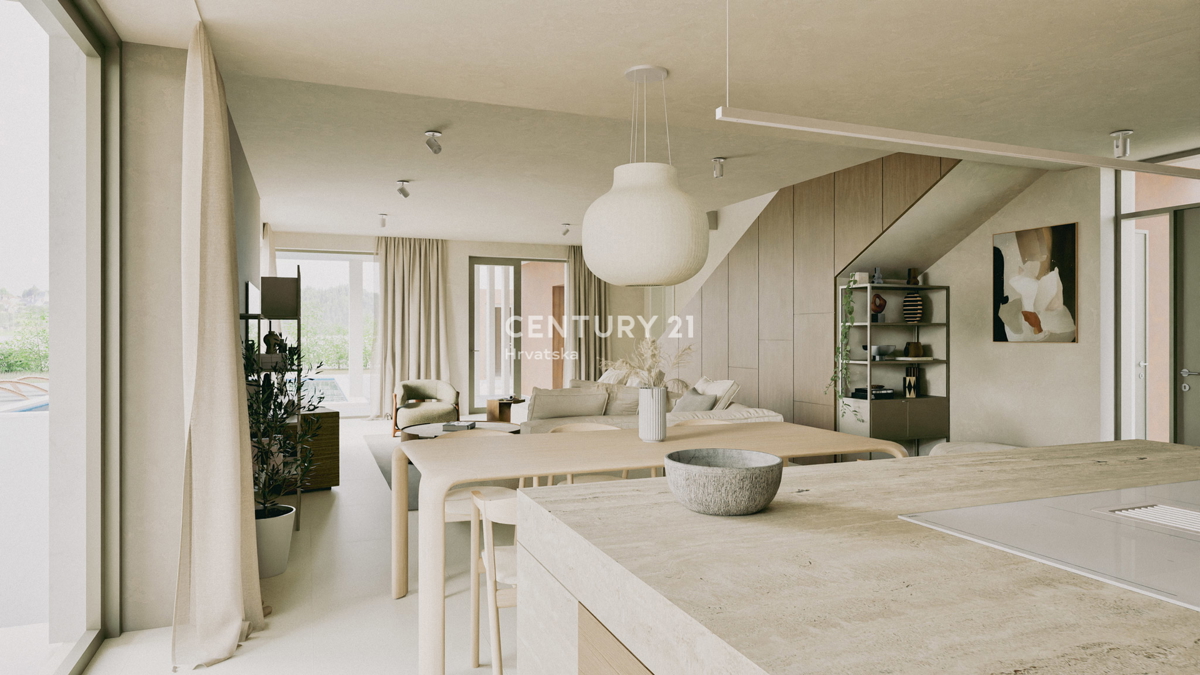 LABIN, NOVOZGRADNENA VILA S BAZENOM IN 4 SPALNE SOBE