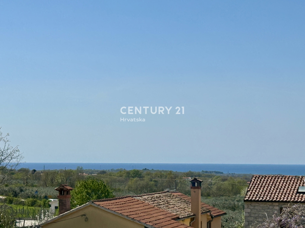 POREČ, OKOLICA, KAMNITA HIŠA V NIZU S POGLEDOM NA MORJE