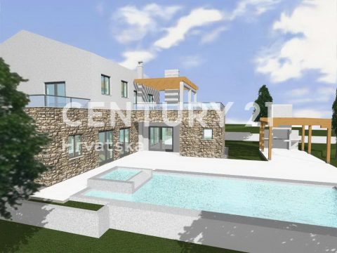 VIŠNJAN, PRODAJA GRADBENEGA ZEMLJIŠČA Z GRADBENO DOVOLJENJO IN POGLEDOM