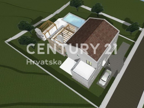 VIŠNJAN, PRODAJA GRADBENEGA ZEMLJIŠČA Z GRADBENO DOVOLJENJO IN POGLEDOM