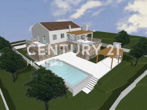 VIŠNJAN, PRODAJA GRADBENEGA ZEMLJIŠČA Z GRADBENO DOVOLJENJO IN POGLEDOM