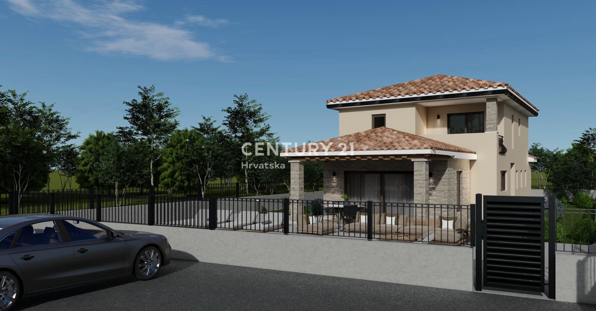 POREČ, 7 KM, HIŠA Z BAZENOM V GRADNJI