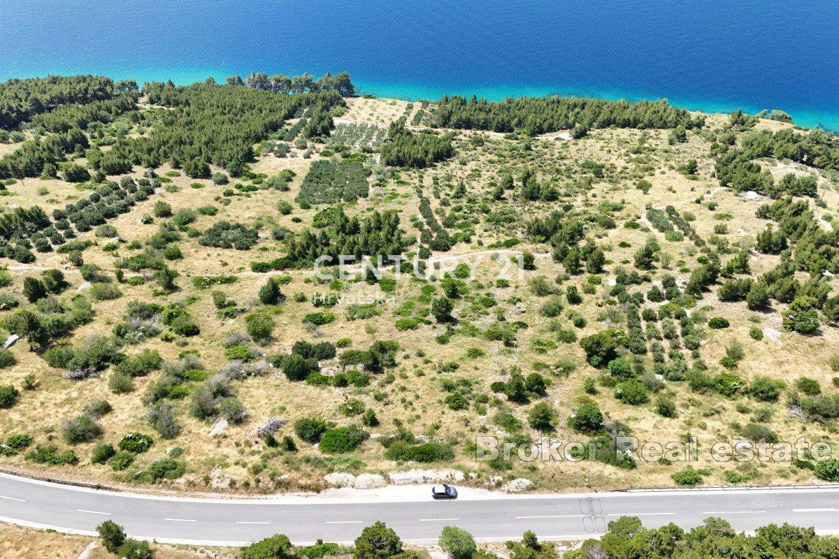 OMIŠ, PISAK, KMETIJSKO ZEMLJIŠČE 100 M OD MORJA