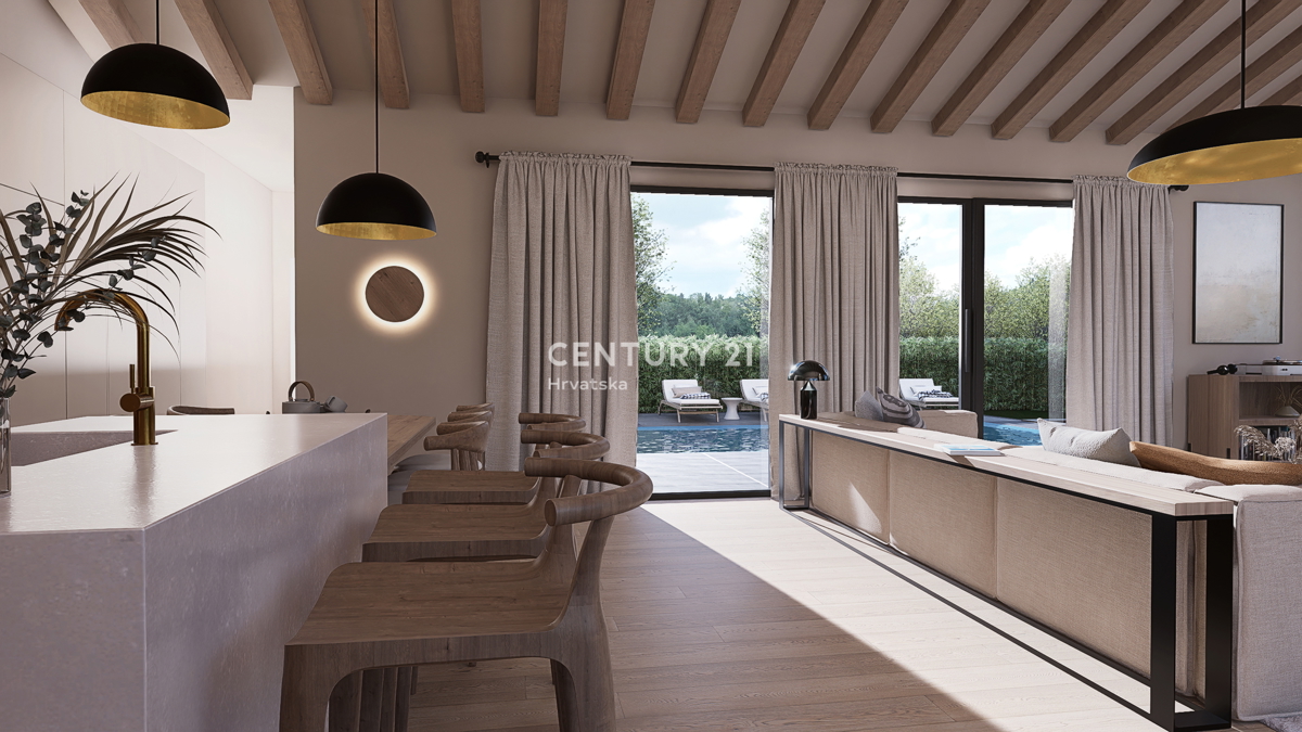 POREČ, PRODAJA SE ČUDOVITA, MODERNA HIŠA S BAZENOM