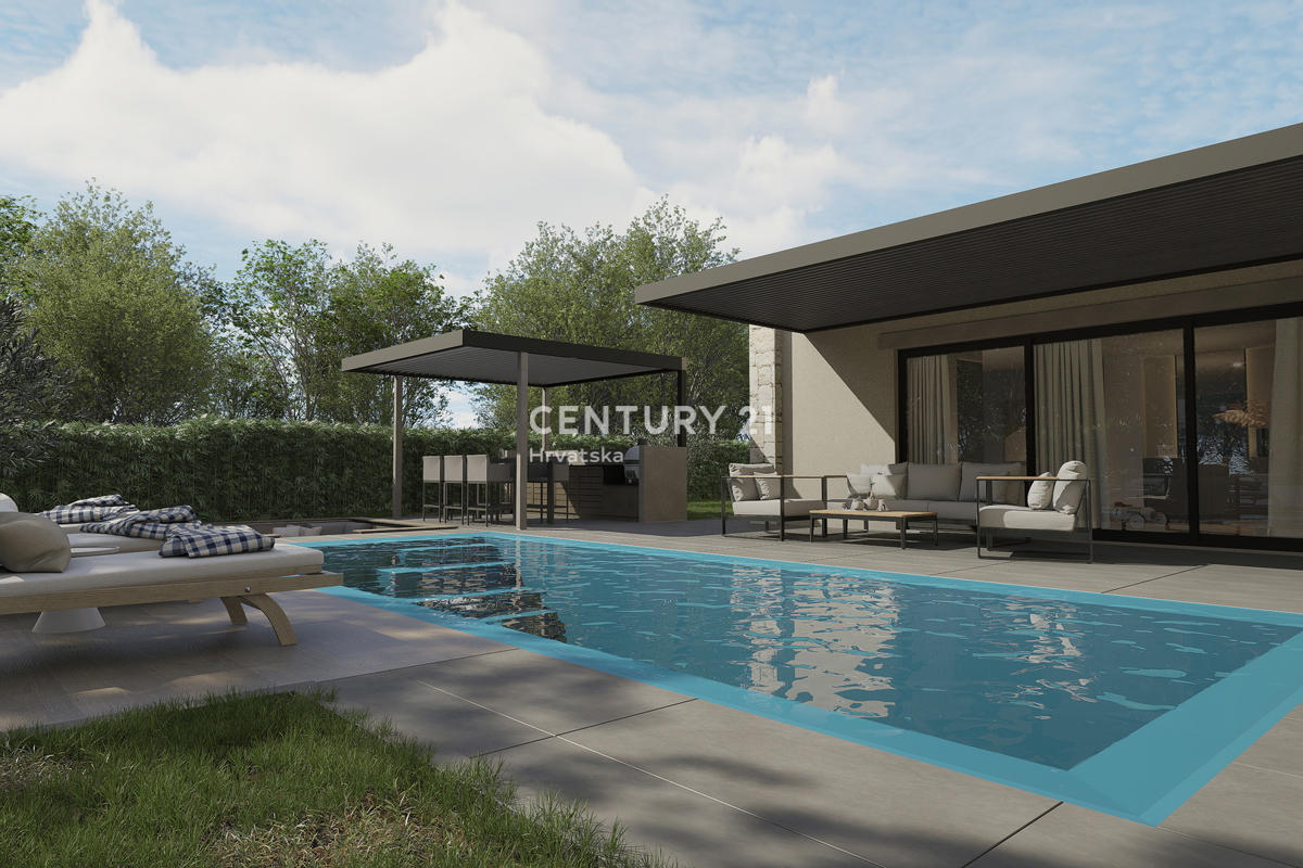 POREČ, PRODAJA SE ČUDOVITA, MODERNA HIŠA S BAZENOM