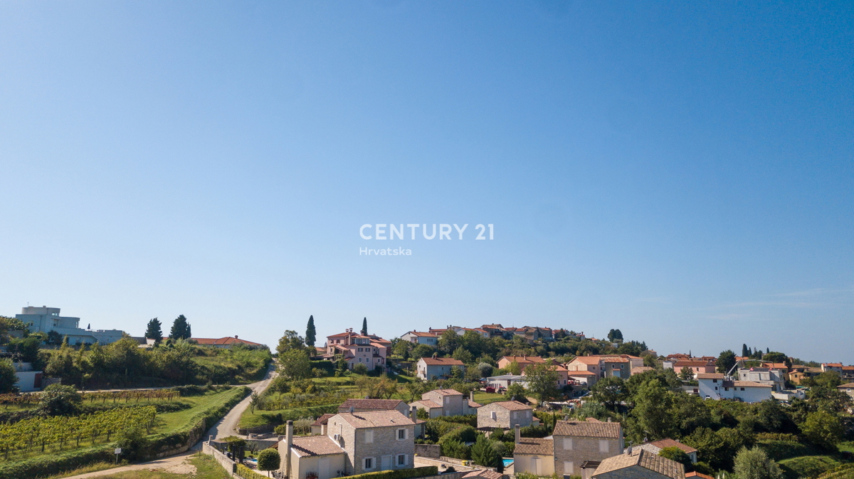 BUJE, KAMENA NOVOZIDANA VILA OBKROŽENA Z NARAVO