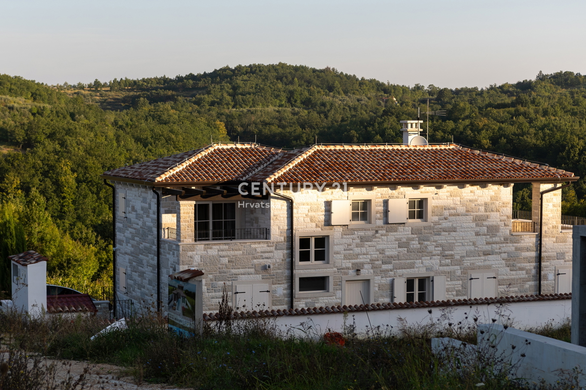 BUJE, KAMENA NOVOZIDANA VILA OBKROŽENA Z NARAVO