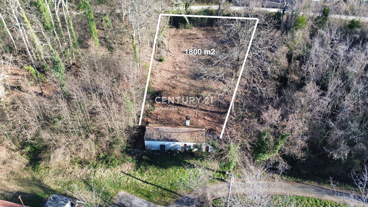 LABIN, OKOLICA, KAMNITA HIŠA IN VELIKO GRADBENO ZEMLJIŠČE