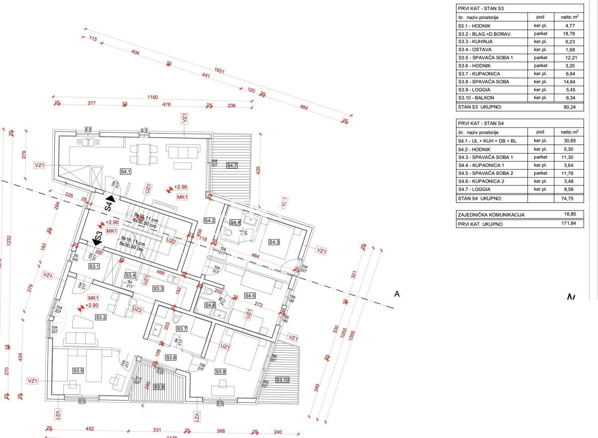 Prodaja, stanovanje, 3-prostorsko, Istarska županija, Umag