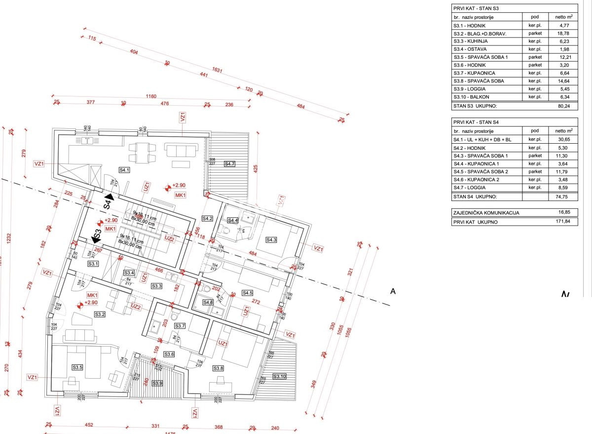 Prodaja, stanovanje, 3-prostorsko, Istarska županija, Umag