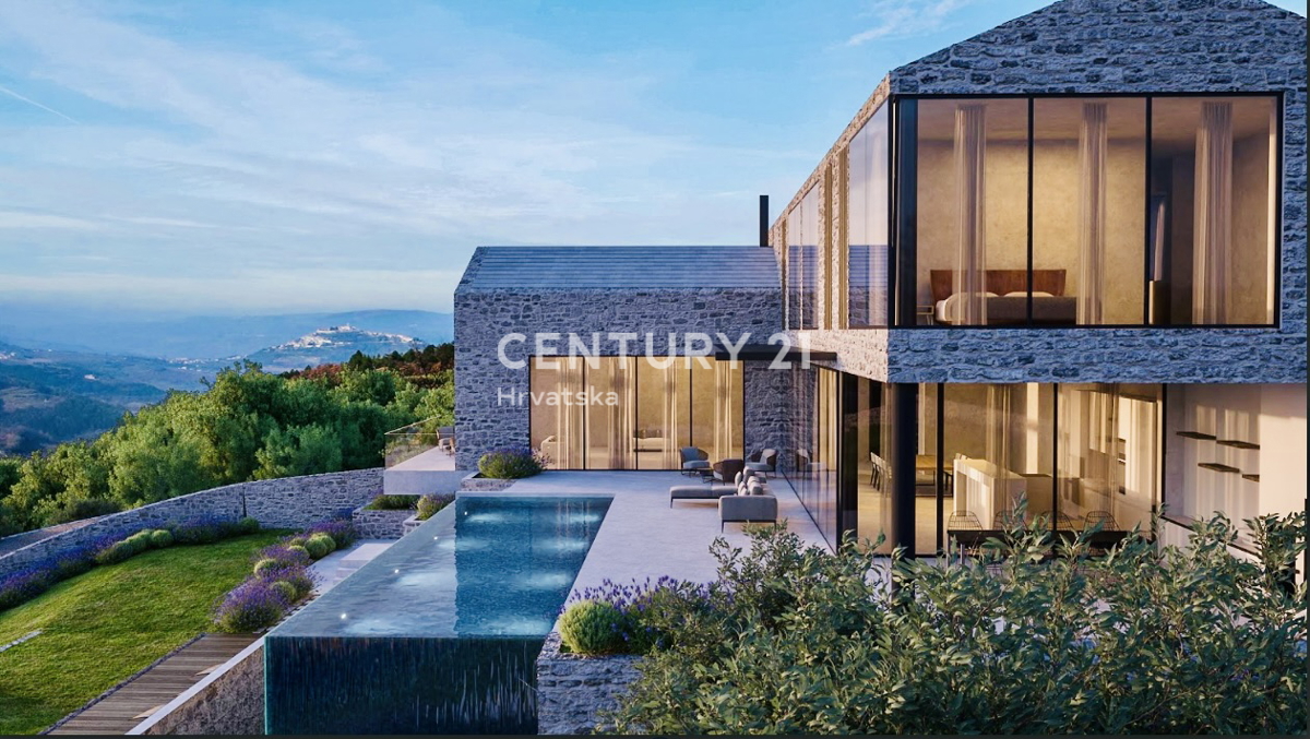 MOTOVUN, OKOLICA, GRADBENO ZEMLJIŠČE S PANORAMSKIM RAZGLEDOM