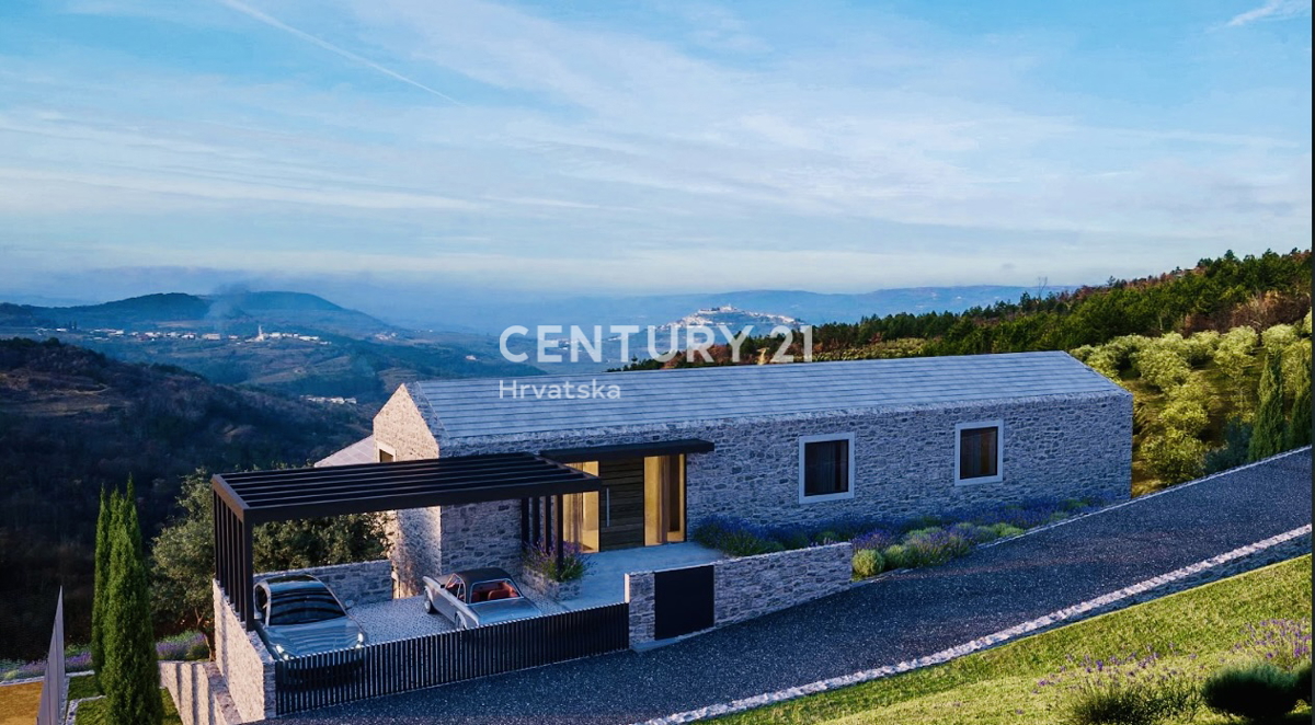 MOTOVUN, OKOLICA, GRADBENO ZEMLJIŠČE S PANORAMSKIM RAZGLEDOM