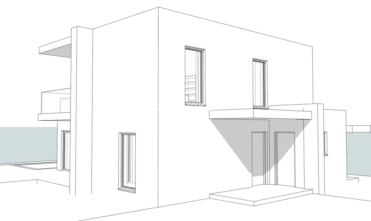 FUNTANA, PRODAJA GRADBENO ZEMLJIŠČE Z GRADBENO DOVOLJENJO ZA VILO S BAZENOM